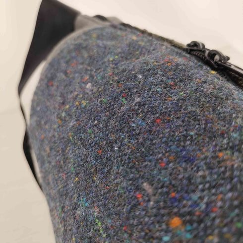 メイ MEI ×magee genuine Donegal Tweed ネップ 切替 ボディバッグ ウエストバッグ メンズ