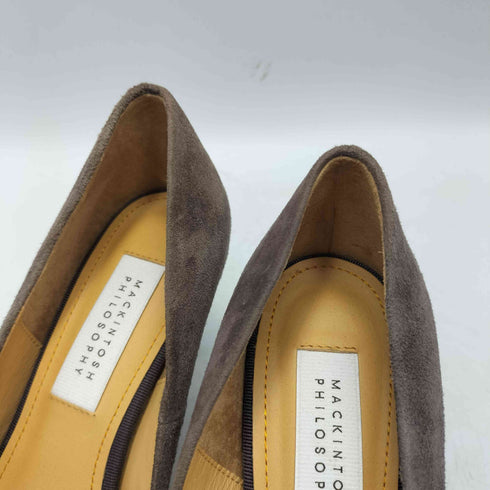 マッキントッシュフィロソフィー MACKINTOSH PHILOSOPHY レザー スウェード プレーントゥ パンプス レディース JPN:23