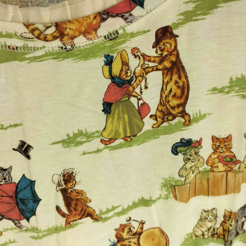 Jane Marple NURSERY LAND 猫 フリルカットソー レディース M