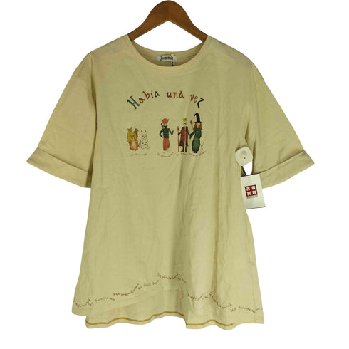 ホコモモラ Jocomomola Un lobito bueno プリントTシャツ レディース 40