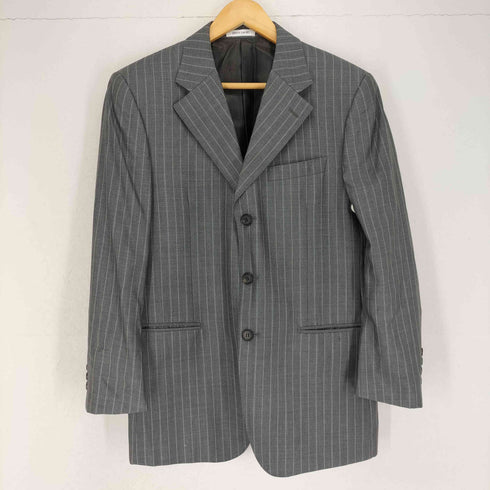 ピエールカルダン pierre cardin MADE IN ITALY シルク混ストライプテーラードジャケット2タックスラックスセットアップ メンズ