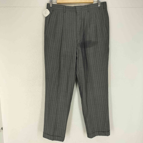 ピエールカルダン pierre cardin MADE IN ITALY シルク混ストライプテーラードジャケット2タックスラックスセットアップ メンズ