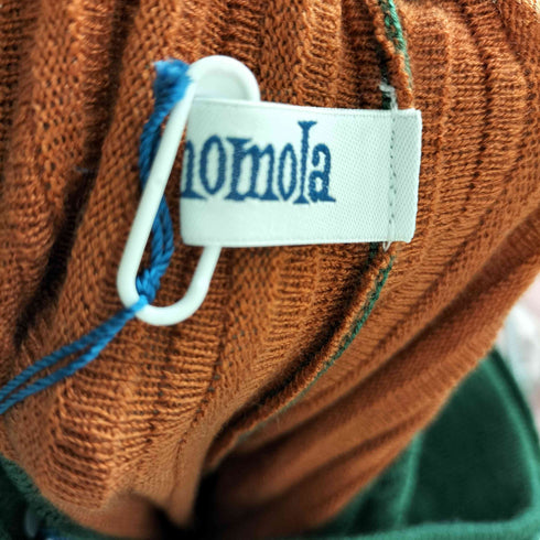 ホコモモラ Jocomomola カラーブロックインターシャニットスカート レディース 40