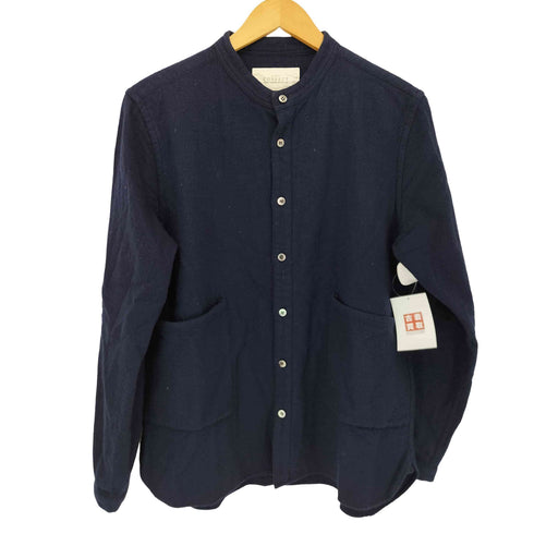 ネストローブコンフェクト nest Robe CONFECT 15AW ウール混バンドカラーシャツ メンズ JPN:3