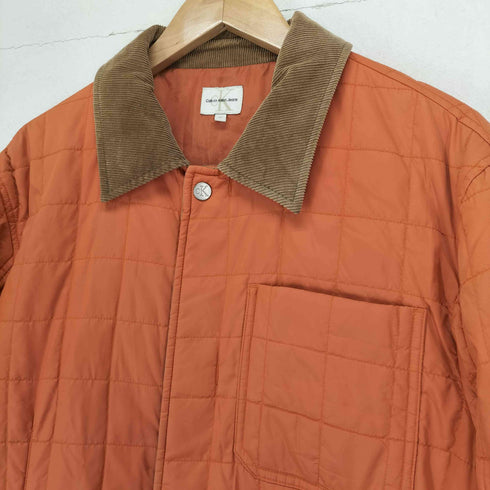 シーケーカルバンクライン ck Calvin Klein 90s 襟コーデュロイ キルティング比翼ジャケット メンズ JPN:M