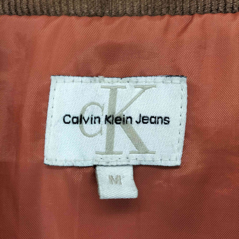 シーケーカルバンクライン ck Calvin Klein 90s 襟コーデュロイ キルティング比翼ジャケット メンズ JPN:M
