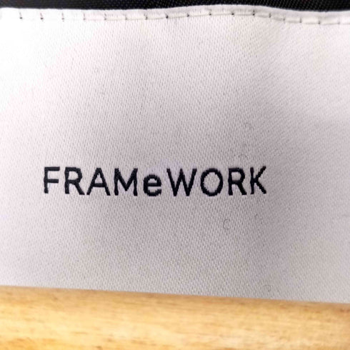 フレームワーク FRAMeWORK ウールナイロン ノーカラーコート レディース 38