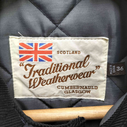 トラディショナルウェザーウェア Traditional Weatherwear 2way ステンカラーキルティングジャケット レディース JPN:36