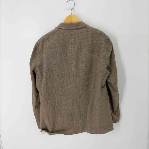 ザラ ZARA チェックテーラードジャケット メンズ import:L