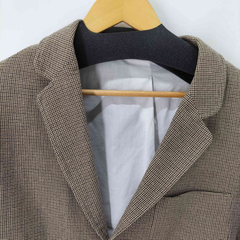 ザラ ZARA チェックテーラードジャケット メンズ import:L