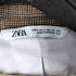 ザラ ZARA チェックテーラードジャケット メンズ import:L