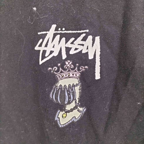 ステューシー Stussy メキシコ製 KNOWLEDGE IS KING 両面 プリント クルーネック Tシャツ メンズ import:L