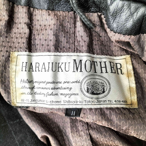 ハラジュクマザー HARAJUKU MOTHER キルティングレザーセーラーカラーラムスキンジャケット レディース 11