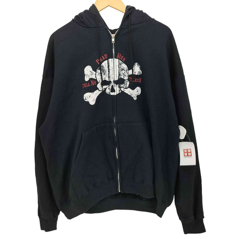 テーマパーク イメージプリント ジップアップ パーカー オリエンタルランド y2k メンズ import:XL