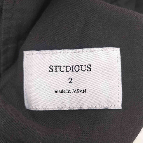 ステュディオス STUDIOUS フロントタックビエラウールスラックス メンズ JPN:2