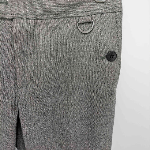 バーバリーロンドン BURBERRY LONDON 00S ウール ヘリンボーン ラメ パンツ レディース FR:38-40