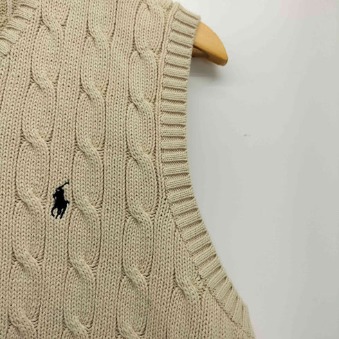 ポロバイラルフローレン Polo by RALPH LAUREN 90S ケーブル編み コットン ニット ベスト メンズ 95