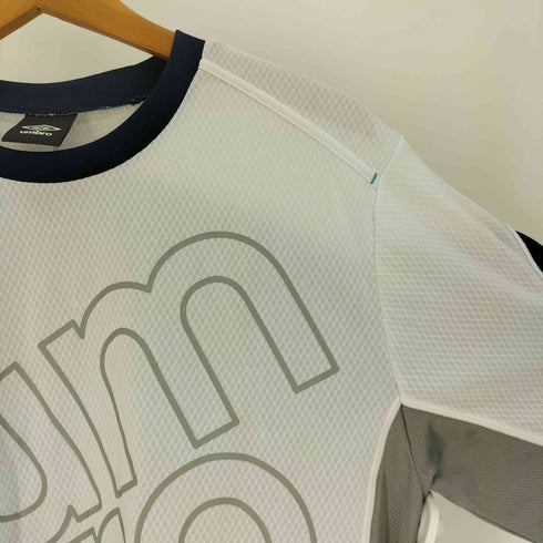 アンブロ UMBRO ロゴ プリント 切替 クルーネック Tシャツ ゲームシャツ メンズ O