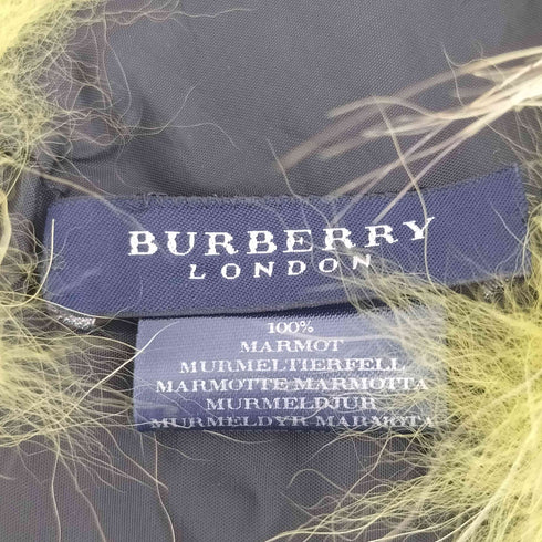 バーバリーロンドン BURBERRY LONDON イタリア製 マーモット ティペット レディース