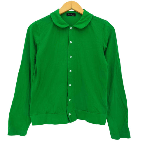トリココムデギャルソン tricot COMME des GARCONS 丸襟 後染め 長袖シャツ レディース