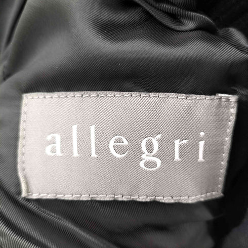 アレグリ allegri ニット切替 ショールカラー ビスコース シングル 2B テーラードジャケット レディース FR:42