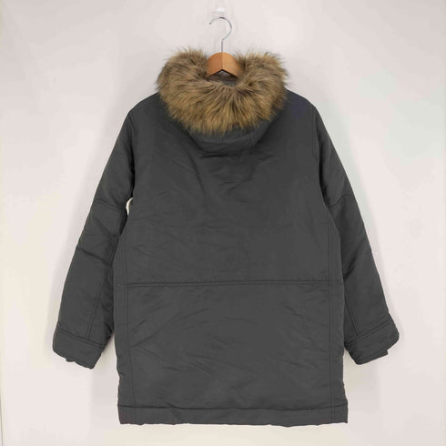 ギャップ Gap フェイクファー フード裏フリース フーデッドダウンジャケット モッズコート メンズ import:XS