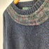 ポロバイラルフローレン Polo by RALPH LAUREN 80-90S 緑タグ チェック ライン メランジ ウール クルーネック ニット セーター メンズ import:L