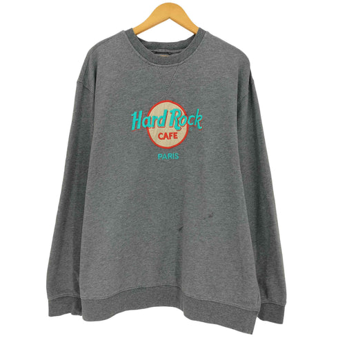 ハードロックカフェ Hard Rock Cafe 90s USA製 PARIS クルーネックスウェット メンズ import:L