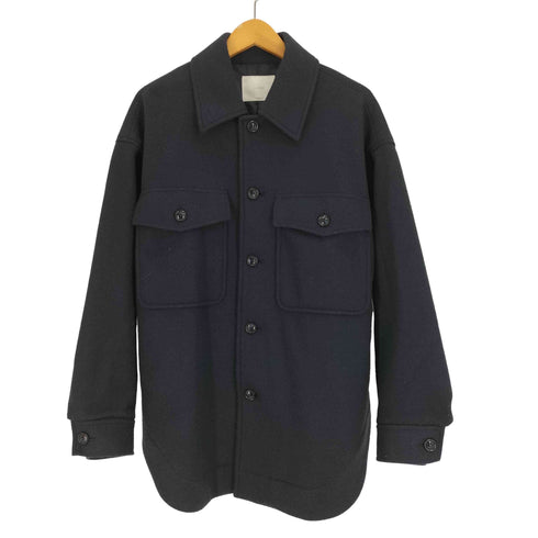 LIYOCA ニット メルトン オーバー シャツ ジャケット CPOジャケット レディース