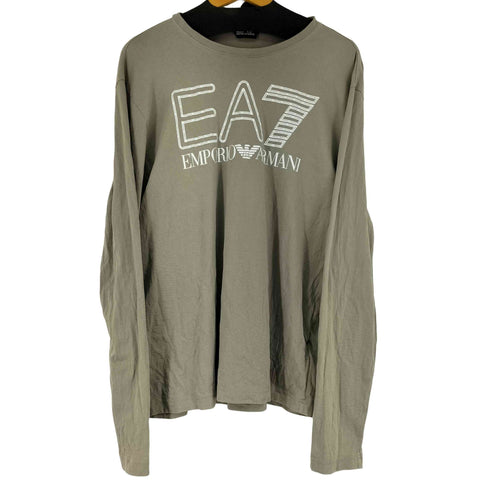 エンポリオアルマーニ EMPORIO ARMANI ロゴプリントクルーネックTシャツ メンズ XL
