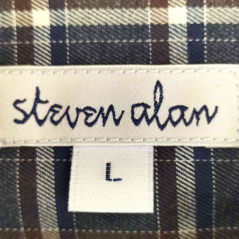 スティーブンアラン Steven Alan 21SS Cotton Oxford Button Down-shirt リバースシームシャツ メンズ JPN:L