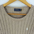 ポロラルフローレン POLO RALPH LAUREN ポニー刺繍 コットン クルーネック ケーブルニット レディース import:L