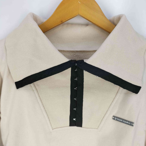 プランクプロジェクト PRANK PROJECT Hook Eye Collar Cropped Sweatshirt フック アイ カラー クロップド スウェットシャツ レディース FREE