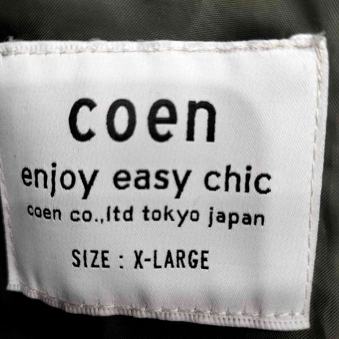 コーエン coen パデットフィッシングジャケット メンズ XL