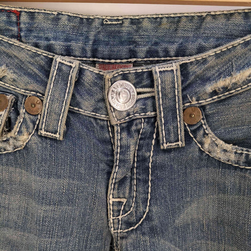 トゥルーレリジョン TRUE RELIGION USA製 フレアデニムパンツ レディース 25
