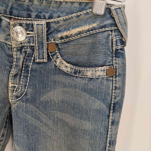 トゥルーレリジョン TRUE RELIGION USA製 フレアデニムパンツ レディース 25