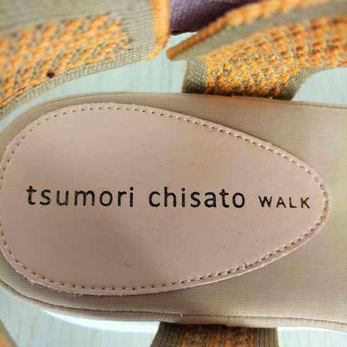 ツモリチサトウォーク tsumori chisato walk ベルクロストラップ フット ベットサンダル レディース L