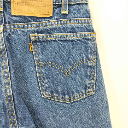 リーバイス Levis 505 オレンジタブ リメイクスリットデニムパンツ レディース W29
