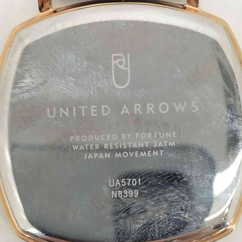 ユナイテッドアローズ UNITED ARROWS UA5701 ステンレススチール コードバン 馬革 ミネラルガラス 日常生活防水 3気圧防水 腕時計 メンズ