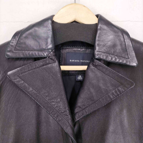 バナナリパブリック BANANA REPUBLIC リアルレザー 3Bジャケット レディース XS