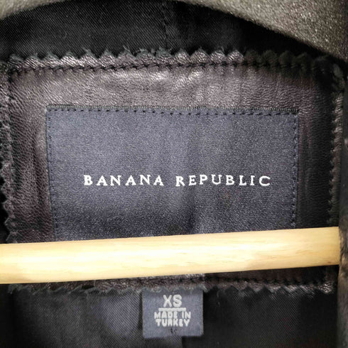 バナナリパブリック BANANA REPUBLIC リアルレザー 3Bジャケット レディース XS