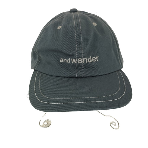 アンドワンダー and wander cotton twill cap メンズ