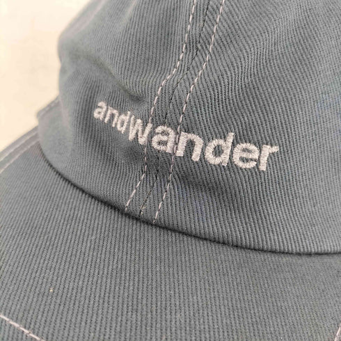 アンドワンダー and wander cotton twill cap メンズ