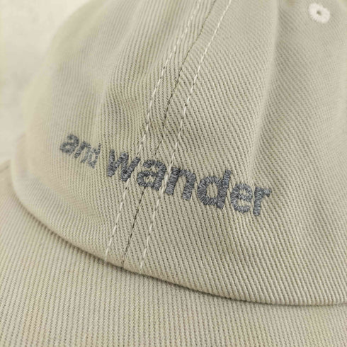 アンドワンダー and wander cotton twill cap メンズ
