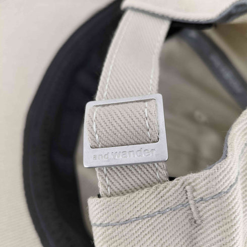 アンドワンダー and wander cotton twill cap メンズ