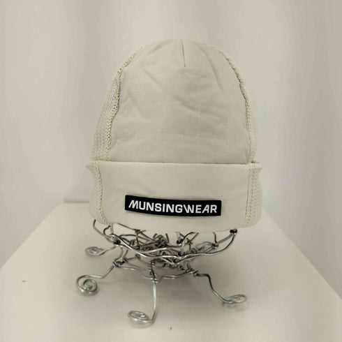 マンシングウェア Munsingwear ロゴ キルティング 切り返し ニット帽 メンズ