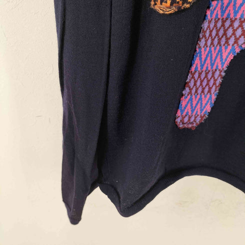 コムデギャルソンシャツ COMME des GARCONS SHIRT 19AW パッチワーク アクリルウールニット メンズ JPN:M