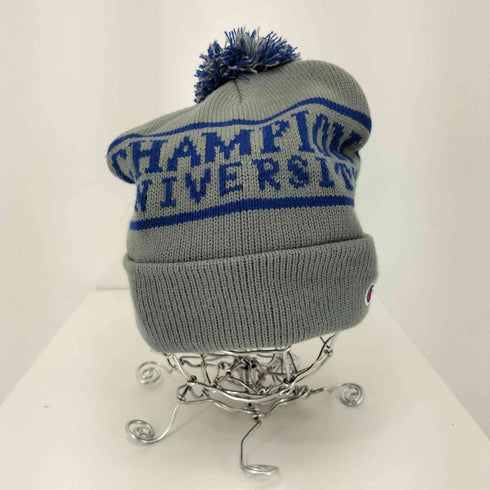 チャンピオン Champion UNIVERSITY ジャガード ボンボンニット帽 メンズ