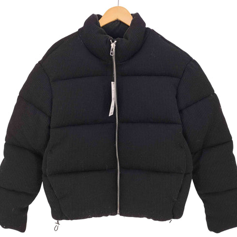 ザラ ZARA リブトリム付きキルティングジャケット メンズ import:M