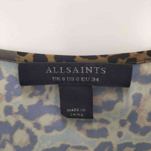 オールセインツ ALLSAINTS レオパードキャミワンピース レディース UK:6